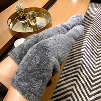 Fuzzy Legs Sock Slippers